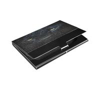 Ttgoth Porte-cartes de visite Black Panther pour homme et femme en cuir synthétique et acier inoxydable pour voyage et travail, a, 9.3x5.8x1 cm, Moderne