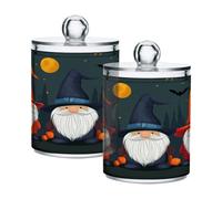 Ttgoth Qtip Lot de 2 pots distributeurs en acrylique pour salle de bain, boîtes d'apothicaire et de maquillage pour coton, bourgeons, cotons-tiges, boules