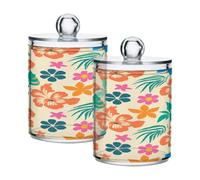 Ttgoth Qtip Lot de 2 pots en acrylique pour salle de bain Lavande