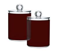 Ttgoth Qtip Lot de 2 pots en acrylique pour salle de bain Lavande