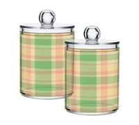 Ttgoth Qtip Lot de 2 pots en acrylique pour salle de bain Lavande