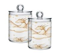 Ttgoth Qtip Lot de 2 pots en acrylique pour salle de bain Motif chouettes