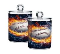 Ttgoth Qtip Lot de 2 pots en acrylique pour salle de bain Motif mouton mignon