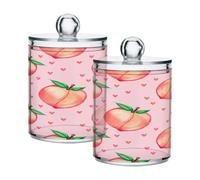Ttgoth Qtip Lot de 2 pots en acrylique pour salle de bain Motif pêche
