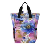 Ttgoth Sac à dos à langer imperméable avec porte-biberons isothermes, sac à dos de voyage multi-poches avec sangles de poussette pour maman et papa