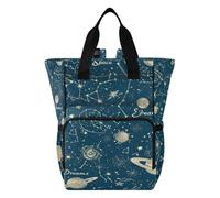 Ttgoth Sac à dos à langer imperméable avec porte-biberons isothermes, sac à dos de voyage multi-poches avec sangles de poussette pour maman et papa