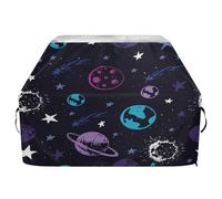 Ttgoth Space Planet Housse de protection pour barbecue à gaz résistante à l'eau et aux déchirures résistante à la décoloration et aux UV avec sangles réglables pour la plupart des grills, 114 x 165 x