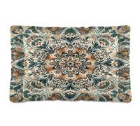 Ttgoth Tapis de cage pour chien mandala doux lavable avec fond antidérapant pour chiens de petite, moyenne et grande taille, 60,9 x 91,4 cm