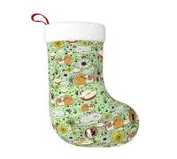 TTIGLHOH 1 chaussette de Noël traditionnelle classique avec imprimé cochon d'Inde, 45,7 cm, merveilleux pour la famille, les enfants et les célébrations saisonnières