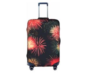 TTIGLHOH Belle impression feu d'artifice prête à voyager, protection anti-rayures exclue la housse de valise empêche les bagages de se mélanger, blanc, M