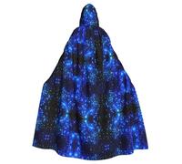 TTIGLHOH Cape longue avec capuche pour adulte Motif étoiles galaxie