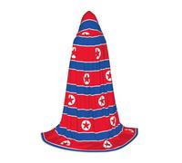 TTIGLHOH Cape longue avec drapeau coréen pour adolescents, équipement de cosplay, bal masqué, vampire, sorcière, costume d'Halloween