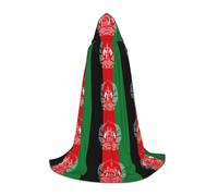 TTIGLHOH Cape longue avec drapeau de l'Afghanistan pour adolescents, équipement de cosplay, bal masqué, vampire, sorcière, costume d'Halloween