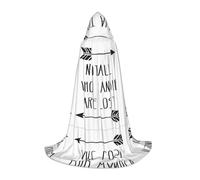 TTIGLHOH Cape longue « Not All Who Wander Are Lost » pour adolescents - Équipement de cosplay, bal masqué, vampire, sorcière, fête d'Halloween