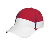TTIGLHOH Casquette de baseball élégante imprimée drapeau de la Caroline du Nord en polyester sergé réglable Unisexe Noir