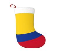 TTIGLHOH Chaussette de Noël traditionnelle avec drapeau de la Colombie - 45,7 cm - Merveilleux pour la famille, les enfants et les célébrations saisonnières