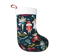 TTIGLHOH Chaussette de Noël traditionnelle pour femme avec imprimé Casse-noisette, danse de Noël, 45,7 cm, merveilleux pour la famille, les enfants et les célébrations saisonnières