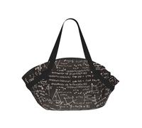 TTIGLHOH Couverture de plage ronde imprimée pour l'école, les mathématiques, se replie dans un sac fourre-tout, tapis indéchirable de 94 cm, tapis de camping, festival