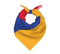 TTIGLHOH Drapeau de l'Arménie - Écharpe carrée en satin imprimé - Multifonction - Pour coiffure et cou