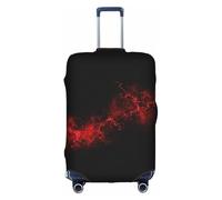 TTIGLHOH Explosion Burst Impression Rouge Noir Protection Voyage Anti-Rayures Exclut Valise Housse Empêche les Bagages Mélanger, blanc, L