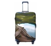 TTIGLHOH Glacier National Park Printing Travel Ready Protection contre les rayures exclue la housse de valise empêche les bagages de se mélanger, blanc, S