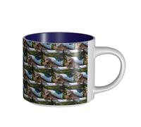 TTIGLHOH Glacier National Park Tasse en céramique grande capacité Convient pour les cafés Construction robuste Fond antidérapant