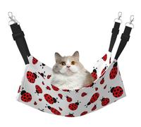 TTIGLHOH Hamac pour animal domestique coccinelle, chat, furet, lit doux adapté pour animal domestique, cochon d'Inde, hamster, chaton