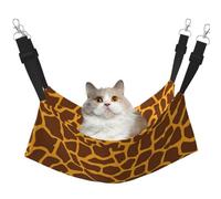 TTIGLHOH Hamac pour animal domestique imprimé girafe pour chats, furets - Lit doux pour animal domestique, cochon d'Inde, hamster, chaton