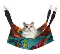 TTIGLHOH Hamac pour animaux de compagnie Motif carte du monde Pour chats, furets et cochons d'Inde, hamster, chaton