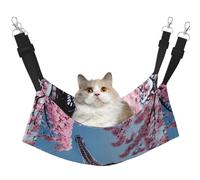 TTIGLHOH Hamac pour animaux de compagnie Motif Tour Eiffel de Paris Peinture à l'huile Pour chats furets Hamac souple Convient pour animal domestique Cochon d'Inde Hamster Chaton