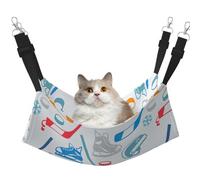 TTIGLHOH Hamac souple à motifs créatifs Hockey Elements pour animaux domestiques, chats, furets, cochons d'Inde, hamster, chaton