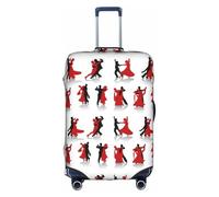 TTIGLHOH Impression de danse de salon - Protection contre les rayures - Ne contient pas de housse de valise - Empêche les bagages de se mélanger, blanc, XL