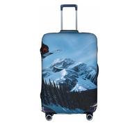 TTIGLHOH Impression de planche à neige - Protection contre les rayures - Sans housse de valise - Empêche les bagages de se mélanger, blanc, L