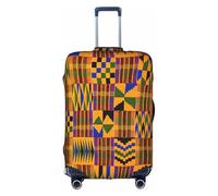 TTIGLHOH Impression de tissage africain - Protection contre les rayures - Ne contient pas de housse de valise - Empêche les bagages de se mélanger, blanc, M