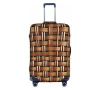 TTIGLHOH Impression en osier tissé pour voyage, protection contre les rayures, exclut la housse de valise qui empêche les bagages de se mélanger, blanc, M