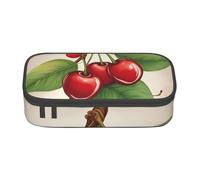 TTIGLHOH Jolie trousse à crayons de grande capacité Rouge cerise rouge, Noir , Taille unique, Organiseur de sac