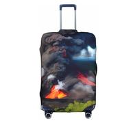 TTIGLHOH Kilauea Volcano Bloom Protection contre les rayures et les rayures pour éviter que les bagages ne se mélangent, blanc, S