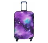 TTIGLHOH Magic Galaxy Sky Purple Printing Protection anti-rayures pour voyage Ne contient pas de housse de valise pour éviter que les bagages ne se mélangent, blanc, S