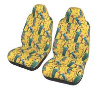 TTIGLHOH Magnifique housse de siège de voiture motif paon avec 2 sièges