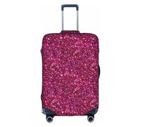 TTIGLHOH Motif pailleté - Protection contre les rayures - Ne contient pas de housse de valise - Empêche les bagages de se mélanger, blanc, S