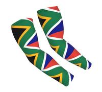 TTIGLHOH Paire de manchons de protection solaire pour la randonnée, le cyclisme, le bateau Motif drapeau de l'Afrique du Sud