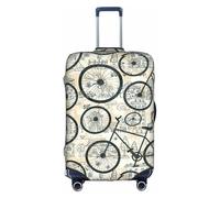 TTIGLHOH Protection contre les rayures pour impression de vélo - Ne contient pas de housse de valise - Empêche les bagages de se mélanger, blanc, S