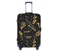 TTIGLHOH Protection contre les rayures pour impression d'instruments de musique - Ne contient pas de housse de valise - Empêche les bagages de se mélanger, blanc, S