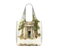 TTIGLHOH Sac de courses pliable et léger avec branche d'olivier romaine et imprimé grec, 25 l