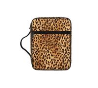 TTIGLHOH Sac de rangement imprimé léopard, sac de rangement en tissu Oxford résistant à l'eau, étui organisateur d'étude d'église