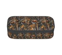 TTIGLHOH Trousse à crayons de grande capacité avec motif cerf de chasse et élan pour bureau, université, école, Noir , Taille unique, Organiseur de sac