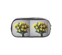 TTIGLHOH Trousse transparente imprimée bouquet de jonquilles - Étanche - Organiseur cosmétique - Portable - Pour outils d'art