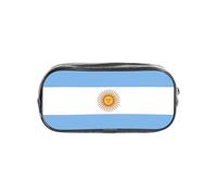 TTIGLHOH Trousse transparente imprimée drapeau argentin, étanche, organiseur de cosmétiques, sac de transport portable pour outils artistiques