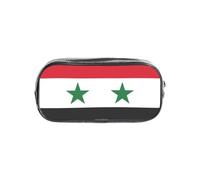 TTIGLHOH Trousse transparente imprimée drapeau de la République arabe syrienne - Étanche - Organiseur cosmétique - Sac portable pour outils d'art