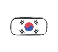 TTIGLHOH Trousse transparente imprimée drapeau de la République de Corée - Étanche - Sac de transport portable pour outils artistiques